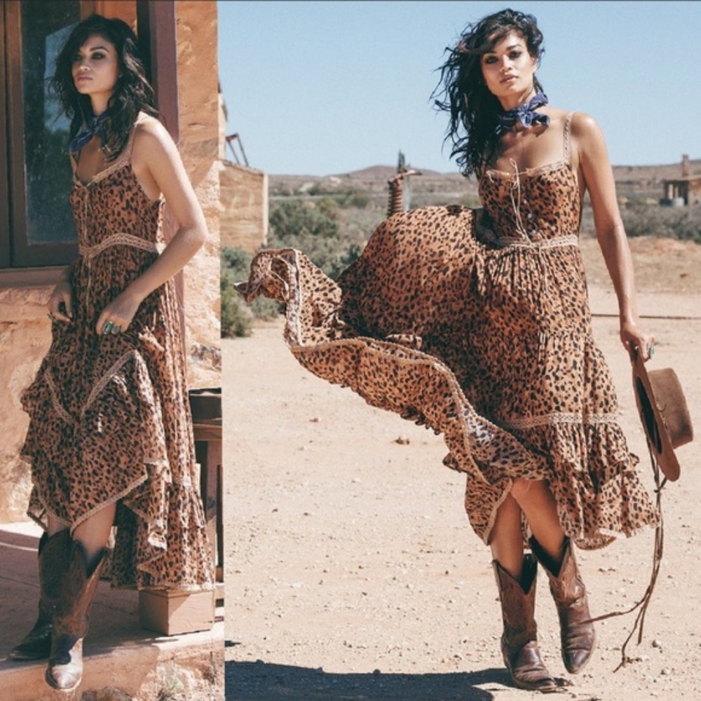 Spell designs Saphari sundress S dress safari RARE - Picture 1 of 8